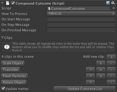 Compound Cutscene Editor Interface